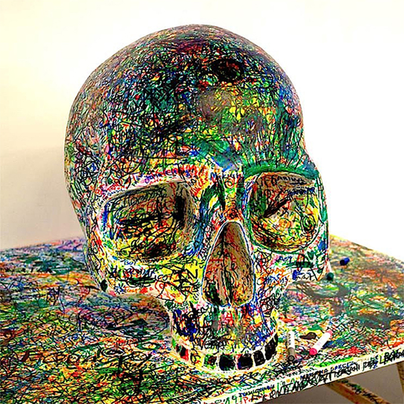 Fernando J. Ribeiro_Skull Sculpture_2000