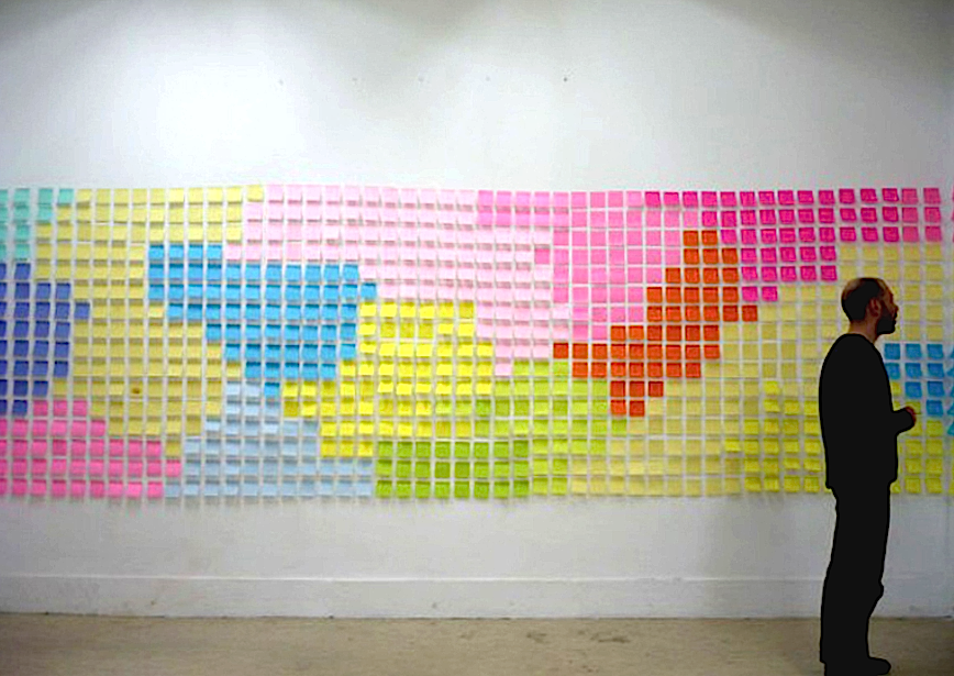Fernando J. Ribeiro_post-it_Panorama_2009