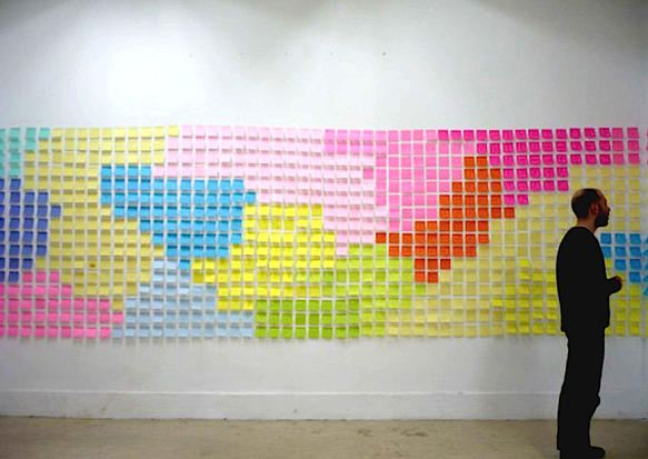 Fernando J. Ribeiro_post-it_Panorama_2009