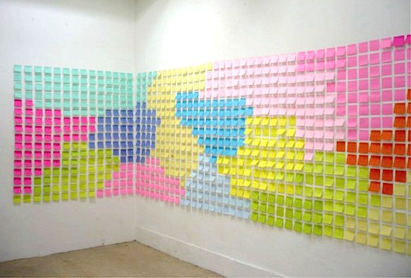 Fernando J. Ribeiro_post-it_Panorama_2009