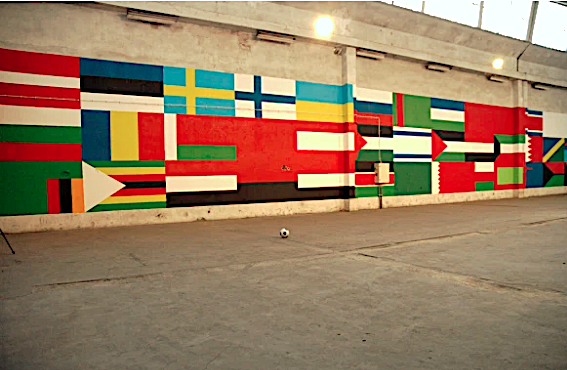 Fernando J. Ribeiro_world cup_wall painting_2004