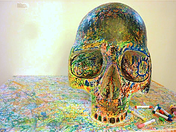 Fernando J. Ribeiro_Skull_grafitti_2001