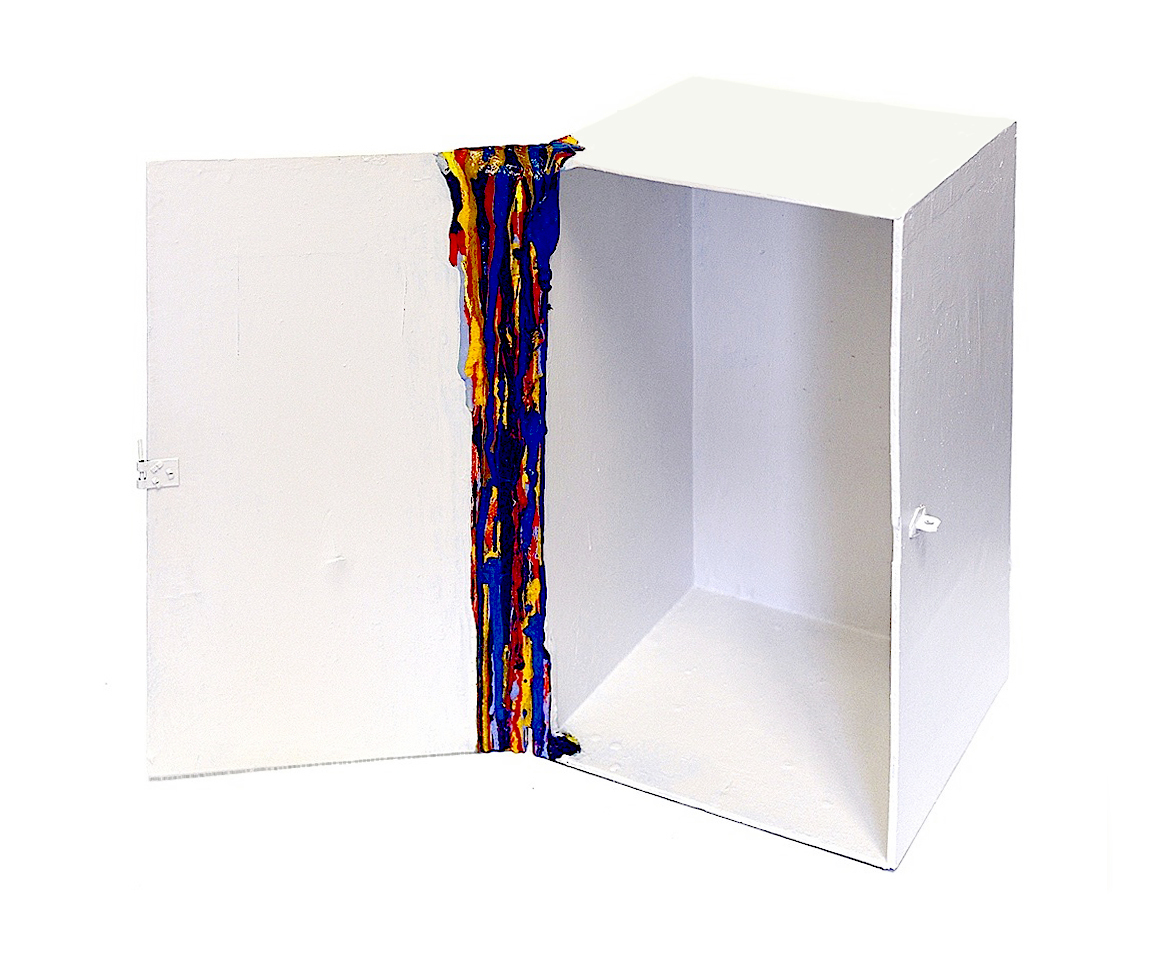 Fernando J. Ribeiro_Pandora_sculpture_wood, enamel paint_1998