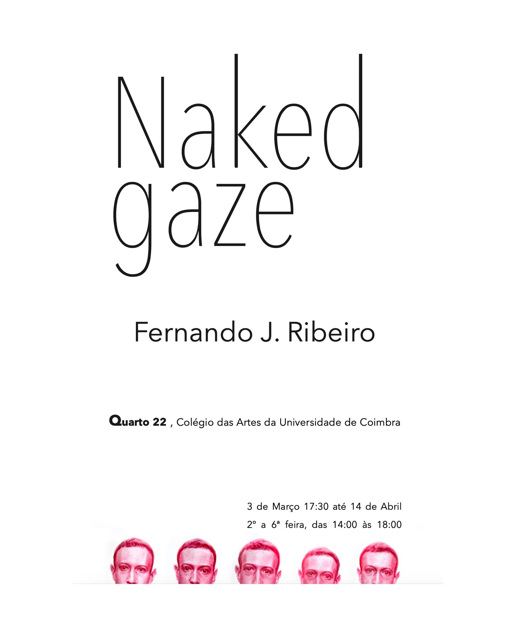 Fernando J. Ribeiro_Naked Gaze_colour pencils_drawing__solo show_Quarto 22_Colégio das Artes_Universidade de Coimbra_2023